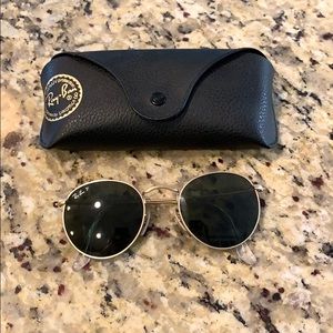 Round ray bans polarized